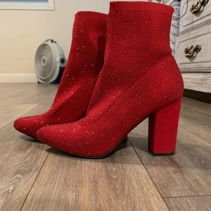Bling sock booties